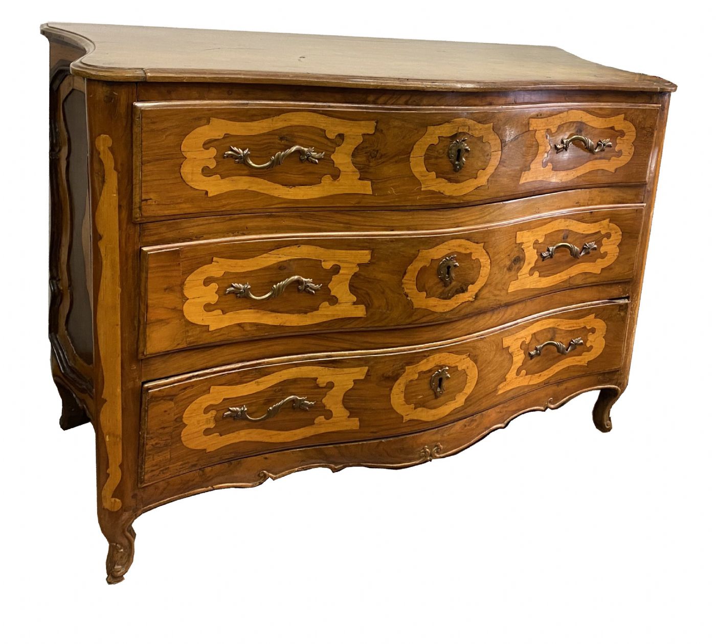 Elegante, geschweifte Kommode Louis XV